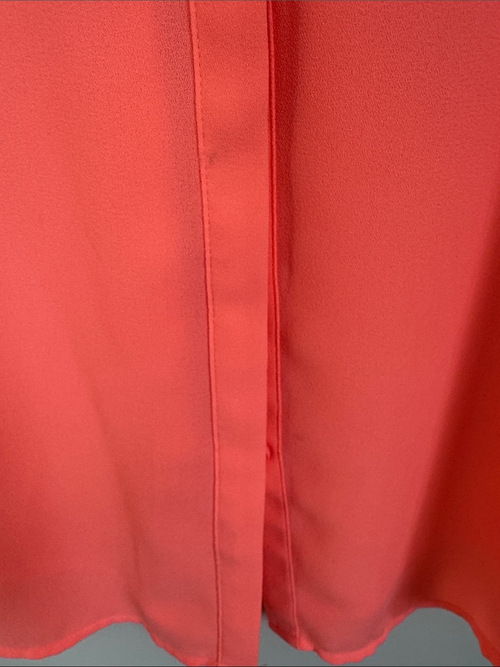 Apt. 9 Vibrant Coral Sleeveless Button-Front Top - Picture 5 of 5